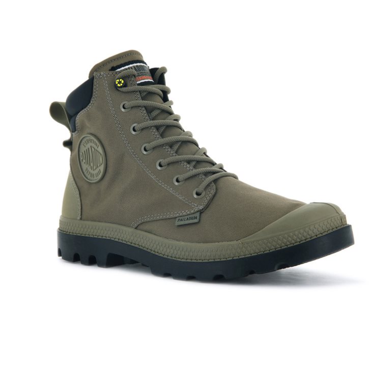 Dámské Boty Palladium Pampa SC Recycle WP+N Olivy Zelené | CZ TZU-97L